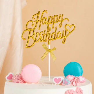 Happy Birthday Cake Topper -1pc